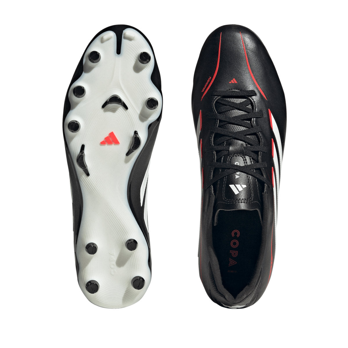 ADIDAS COPA PURE IV LEAGUE FG - CORE BLACK/FTWR WHITE/LUCID RED