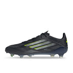ADIDAS F50 ELITE FG - CORE BLACK/IRON MET/LUCID LEMON