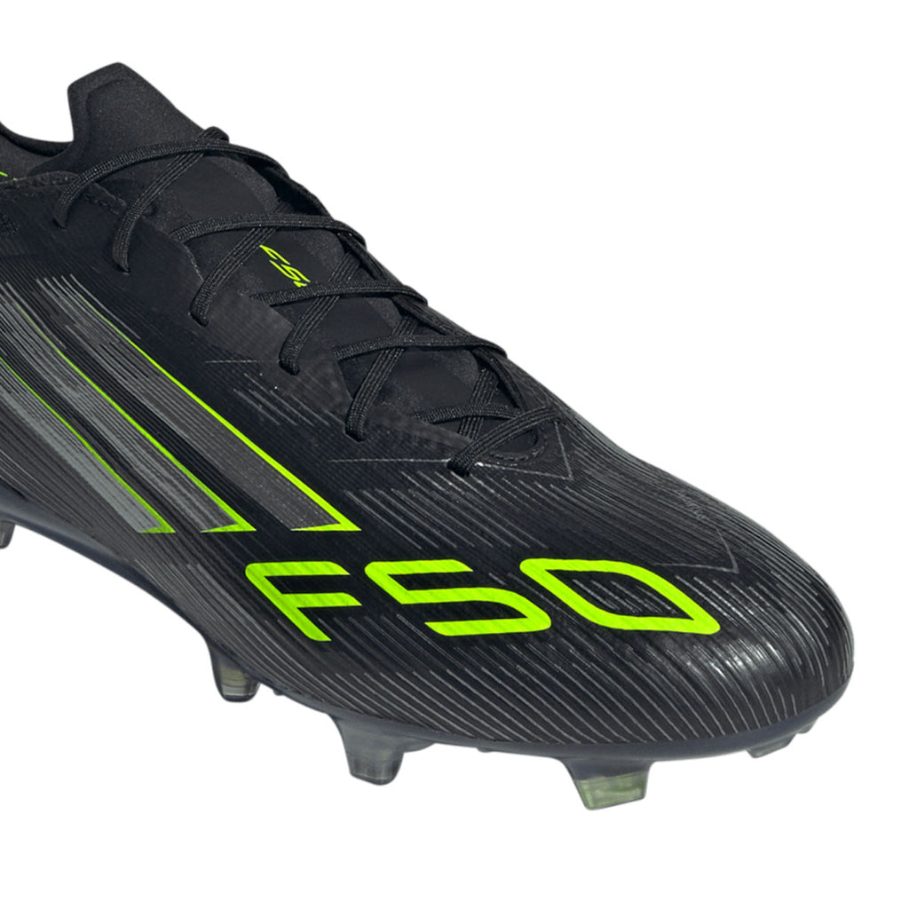 ADIDAS F50 ELITE FG - CORE BLACK/IRON MET/LUCID LEMON