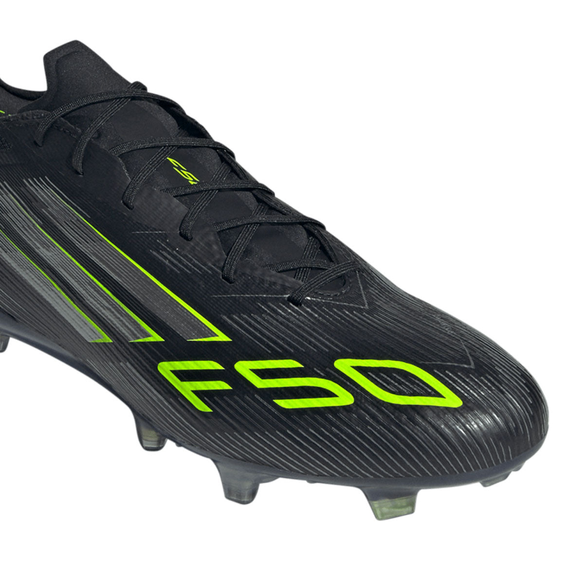 ADIDAS F50 ELITE FG - CORE BLACK/IRON MET/LUCID LEMON