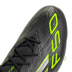 ADIDAS F50 ELITE FG - CORE BLACK/IRON MET/LUCID LEMON
