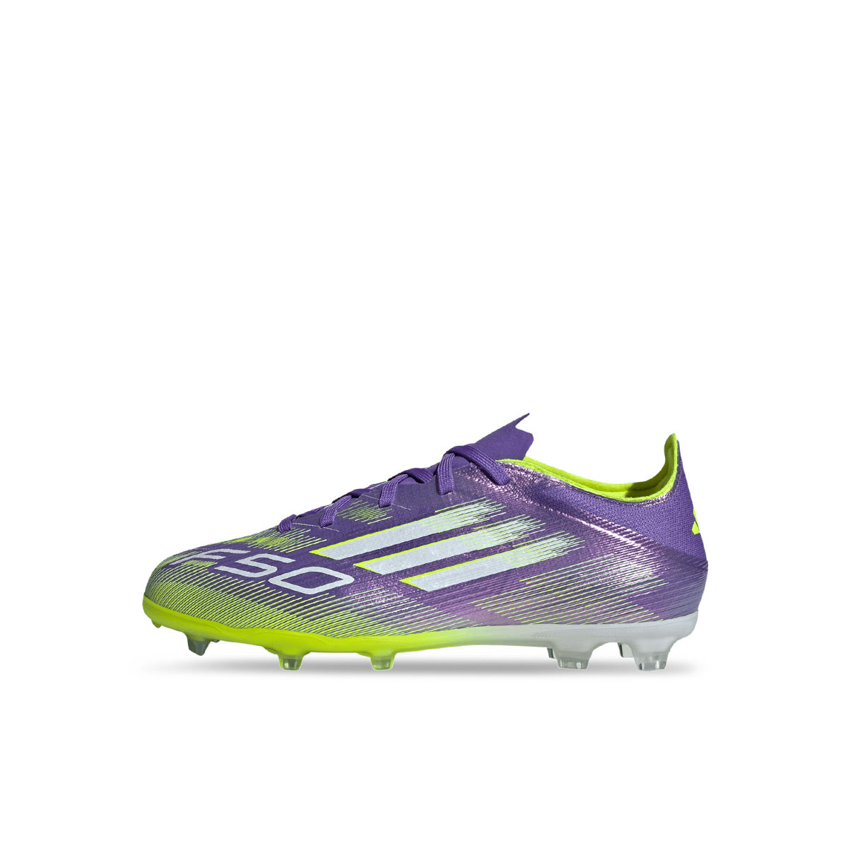 ADIDAS F50 ELITE FG J - PURPLE RUSH/FTWR WHITE/LUCID LEMON