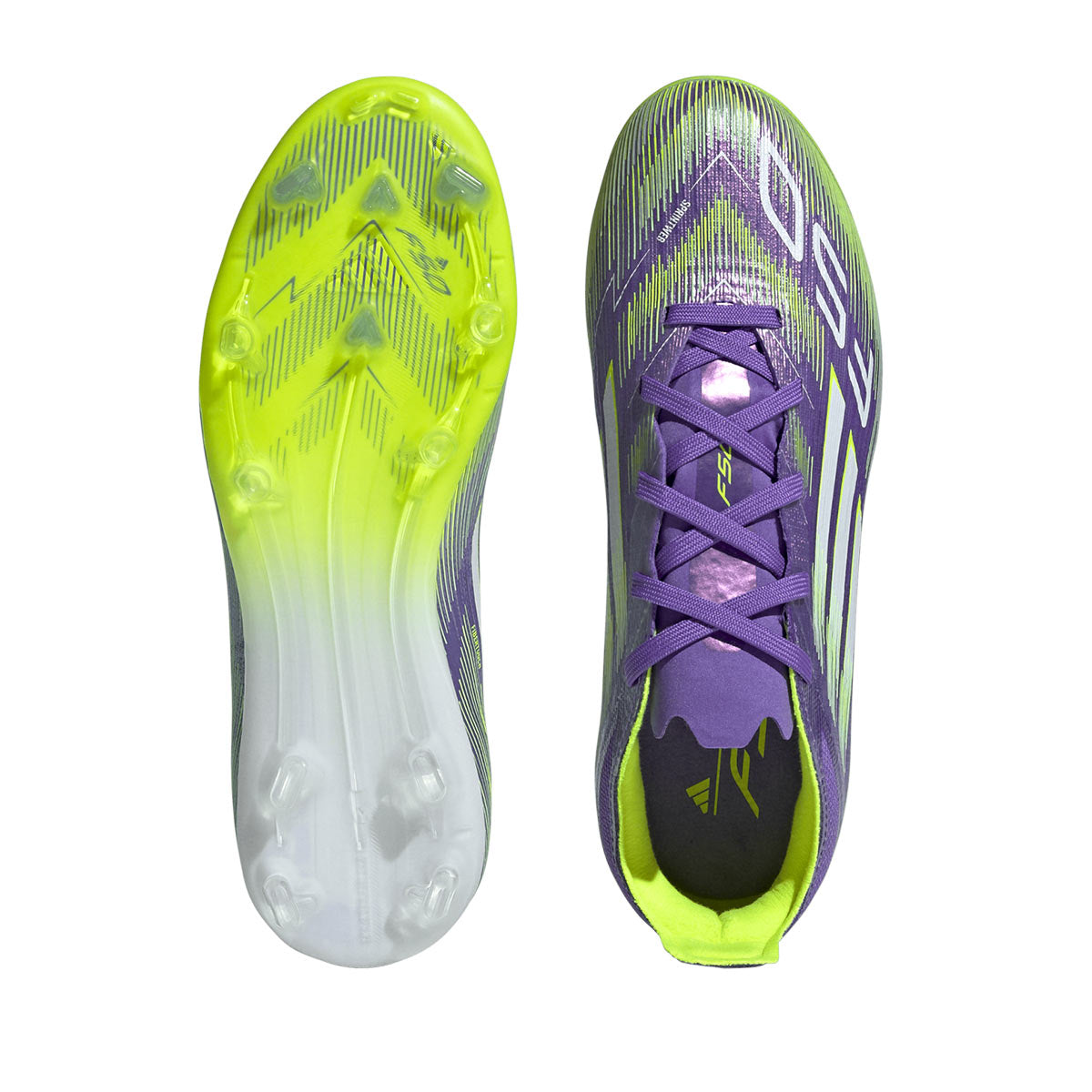 ADIDAS F50 ELITE FG J - PURPLE RUSH/FTWR WHITE/LUCID LEMON