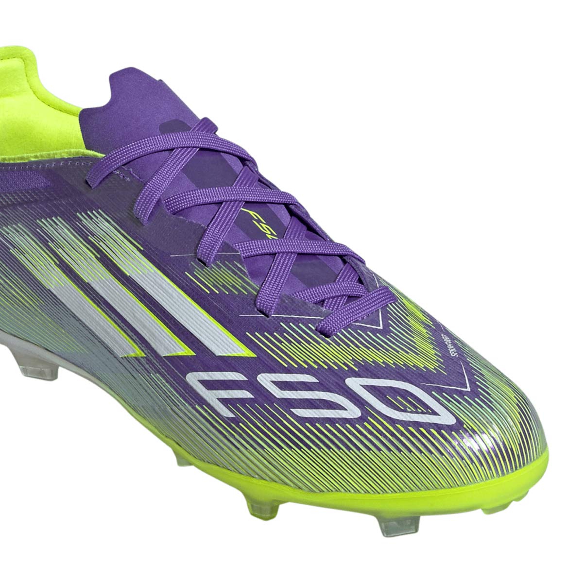 ADIDAS F50 ELITE FG J - PURPLE RUSH/FTWR WHITE/LUCID LEMON