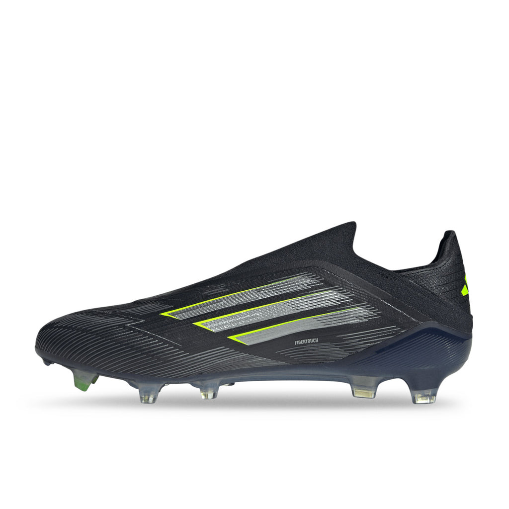 ADIDAS F50 ELITE LACELESS FG - CORE BLACK/IRON MET/LUCID LEMON