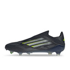 ADIDAS F50 ELITE LACELESS FG - CORE BLACK/IRON MET/LUCID LEMON