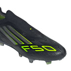 ADIDAS F50 ELITE LACELESS FG - CORE BLACK/IRON MET/LUCID LEMON
