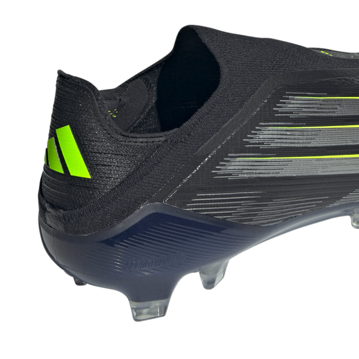 ADIDAS F50 ELITE LACELESS FG - CORE BLACK/IRON MET/LUCID LEMON
