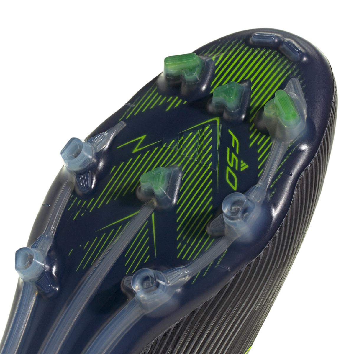 ADIDAS F50 ELITE LACELESS FG - CORE BLACK/IRON MET/LUCID LEMON