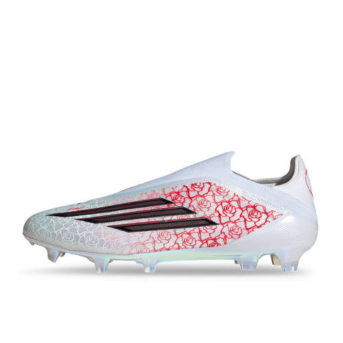 ADIDAS F50 LAMINE YAMAL ELITE LACELESS FG - FTWR WHITE/CORE BLACK/LUCID RED