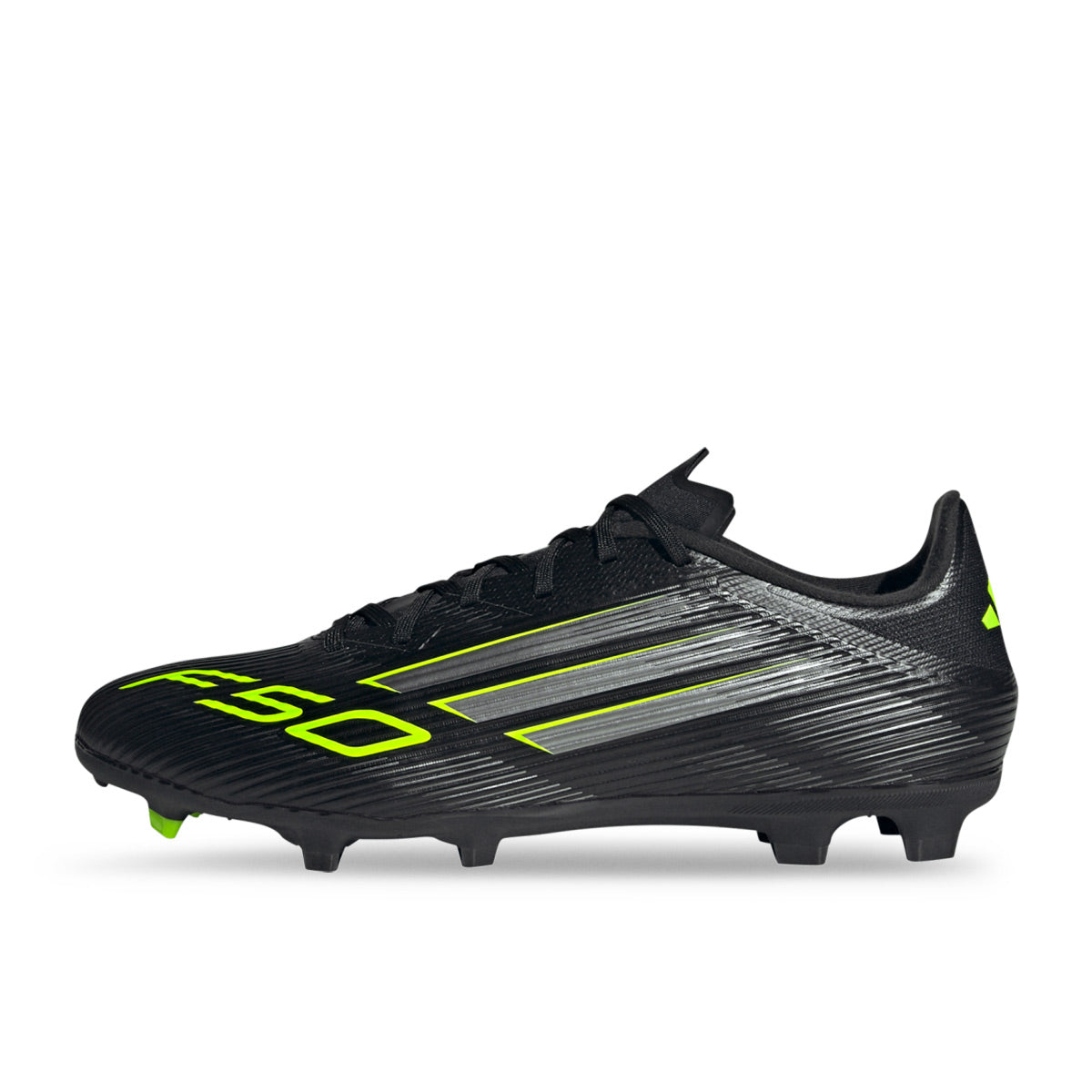ADIDAS F50 LEAGUE FG/MG - CORE BLACK/IRON MET/LUCID LEMON