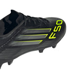 ADIDAS F50 LEAGUE FG/MG - CORE BLACK/IRON MET/LUCID LEMON