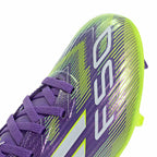 ADIDAS F50 LEAGUE FG/MG J - PURPLE RUSH/FTWR WHITE/LUCID LEMON
