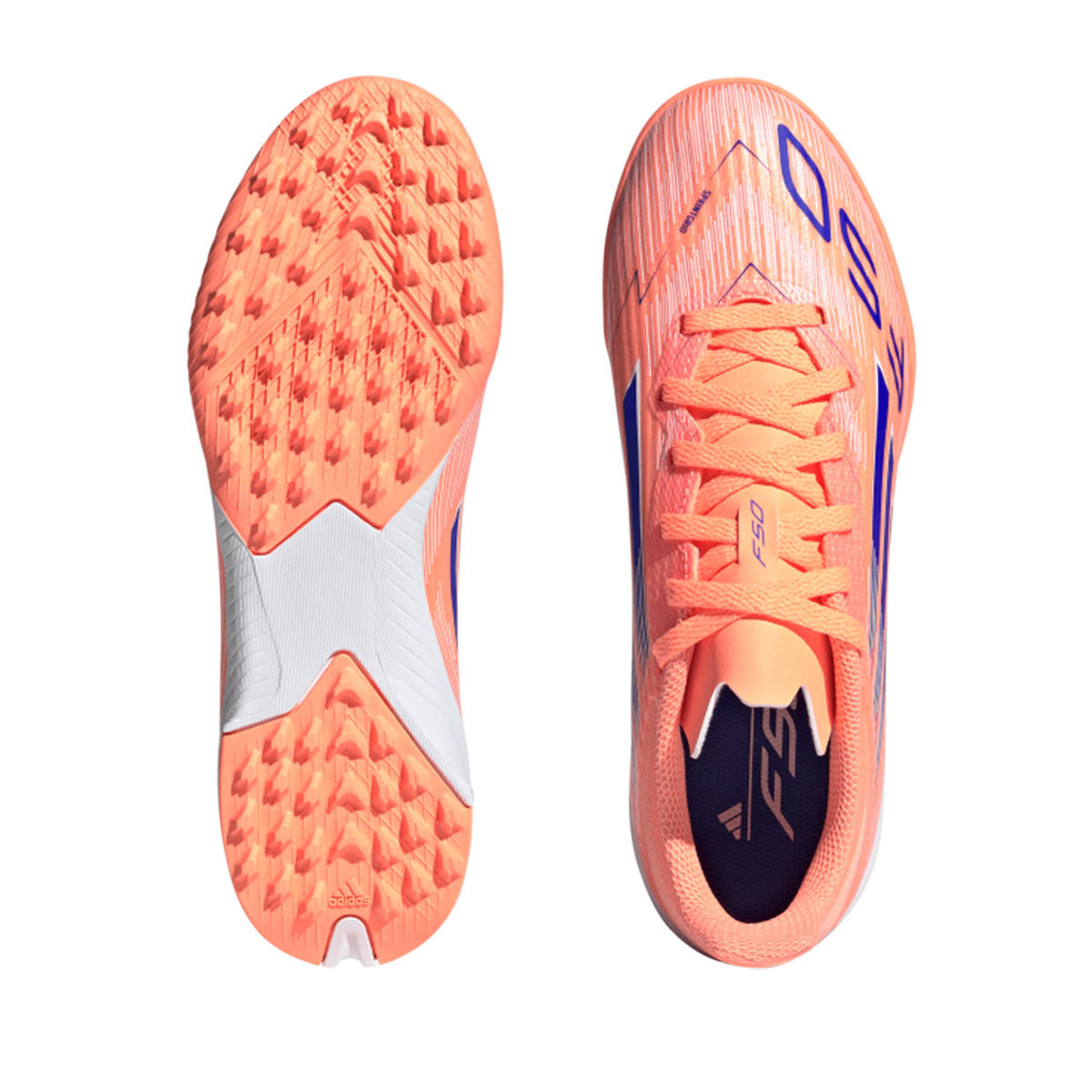 ADIDAS F50 LEAGUE TF J - BEAM ORANGE/LUCID BLUE/FTWR WHITE