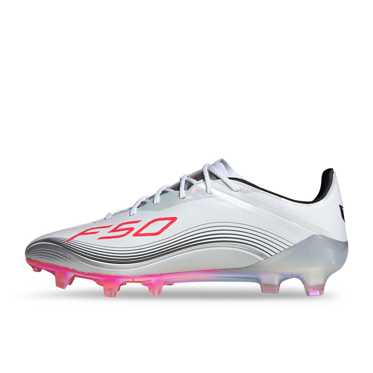 ADIDAS F50 MESSI ELITE FG - FTWR WHITE/LUCID RED/SILVER MET