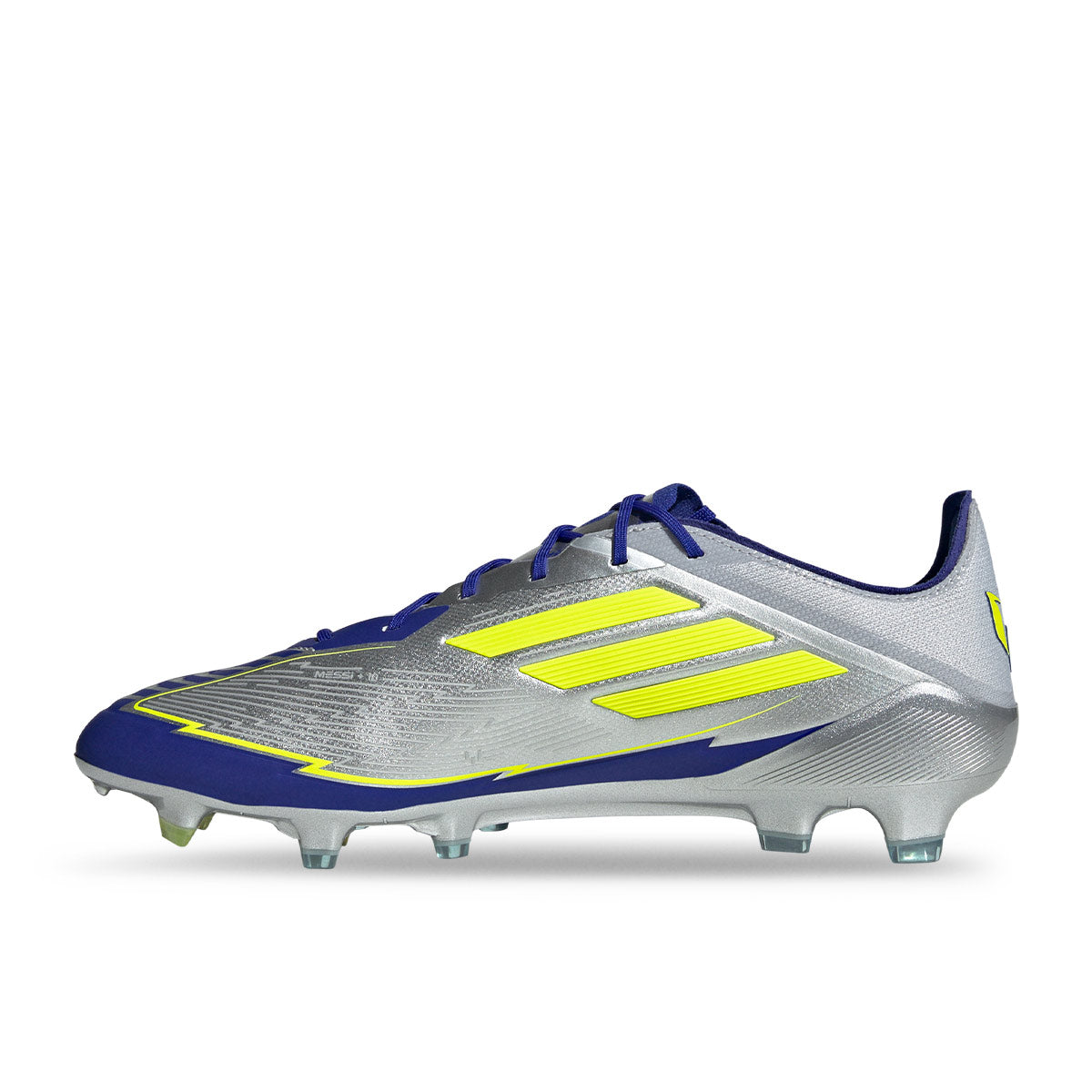 ADIDAS F50 MESSI ELITE FG - SILVER MET/SOLAR YELLOW/LUCID BLUE