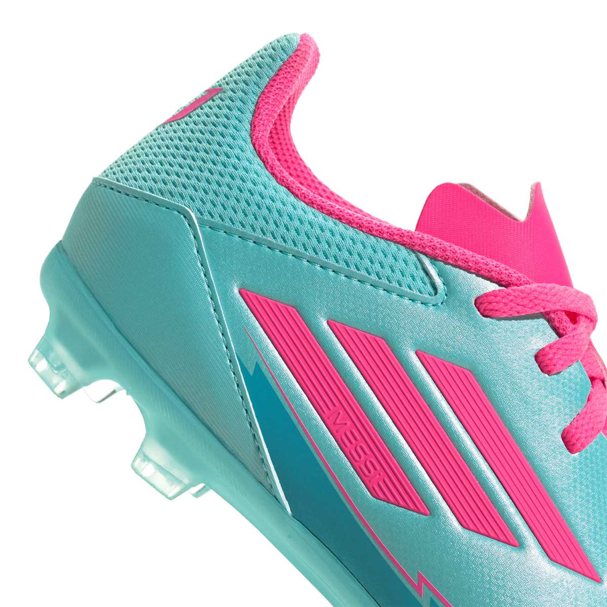 ADIDAS F50 MESSI LEAGUE FG/MG J - FLASH AQUA/LUCID PINK/LUCID CYAN