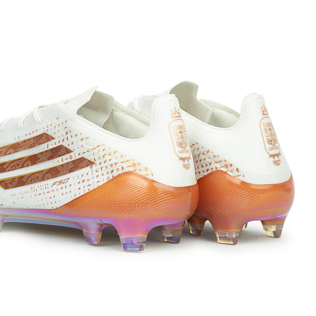 ADIDAS F50 SALAH ELITE FG - FTWR WHITE/THERMAL GOLD MET/GOLDEN BEIGE