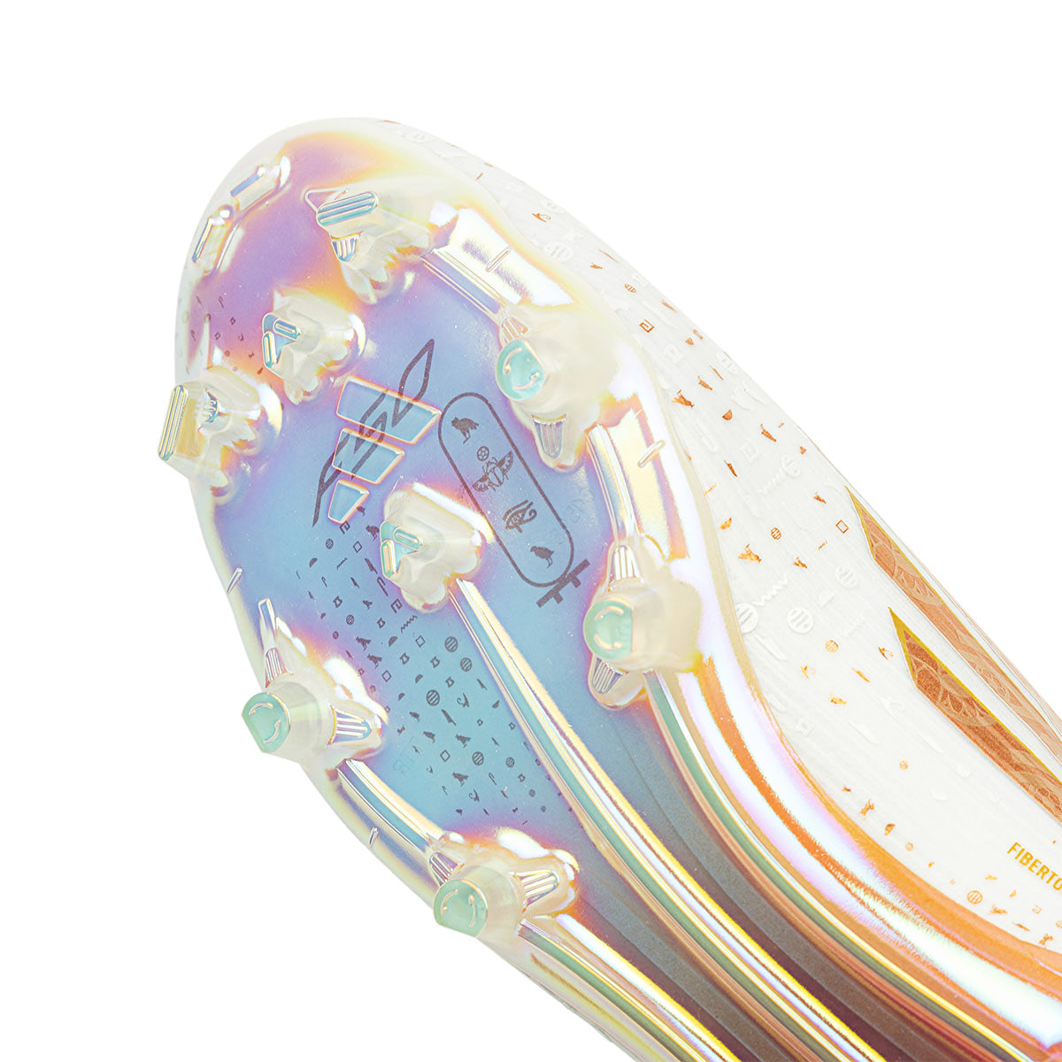 ADIDAS F50 SALAH ELITE FG - FTWR WHITE/THERMAL GOLD MET/GOLDEN BEIGE