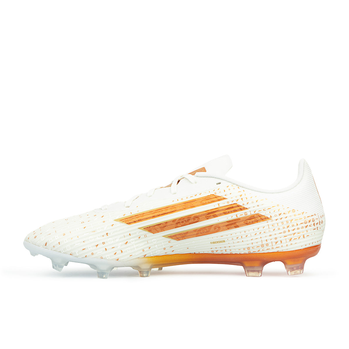 ADIDAS F50 SALAH LEAGUE FG/MG - FTWR WHITE/THERMAL GOLD MET/GOLDEN BEIGE