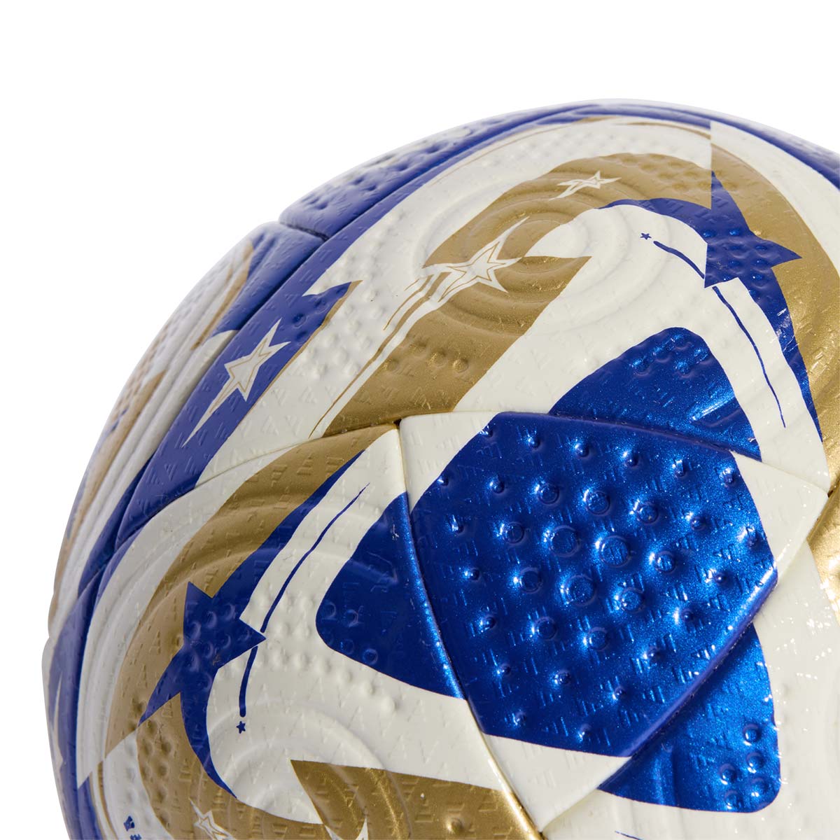 ADIDAS FCWC PRO FINAL BALL - WHITE MASTER BLUE/GOLD MET/DARK BLUE SILVER MET
