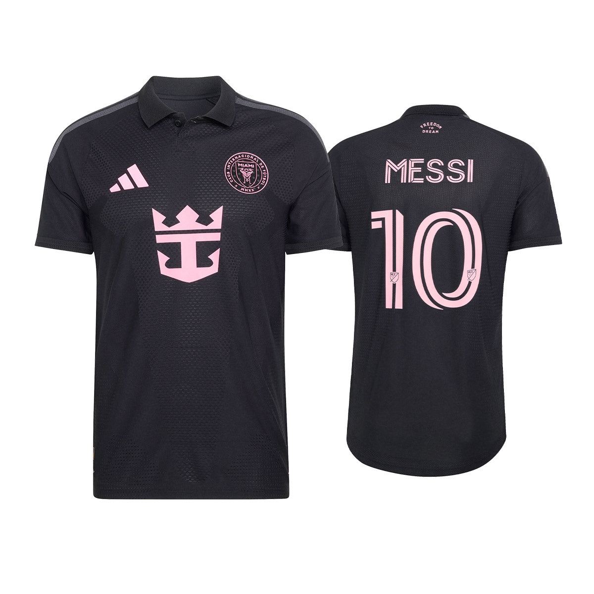 ADIDAS INTER MIAMI CF 2026/2027 AWAY PLAYER JERSEY MESSI#10 - BLACK/BLISS PINK