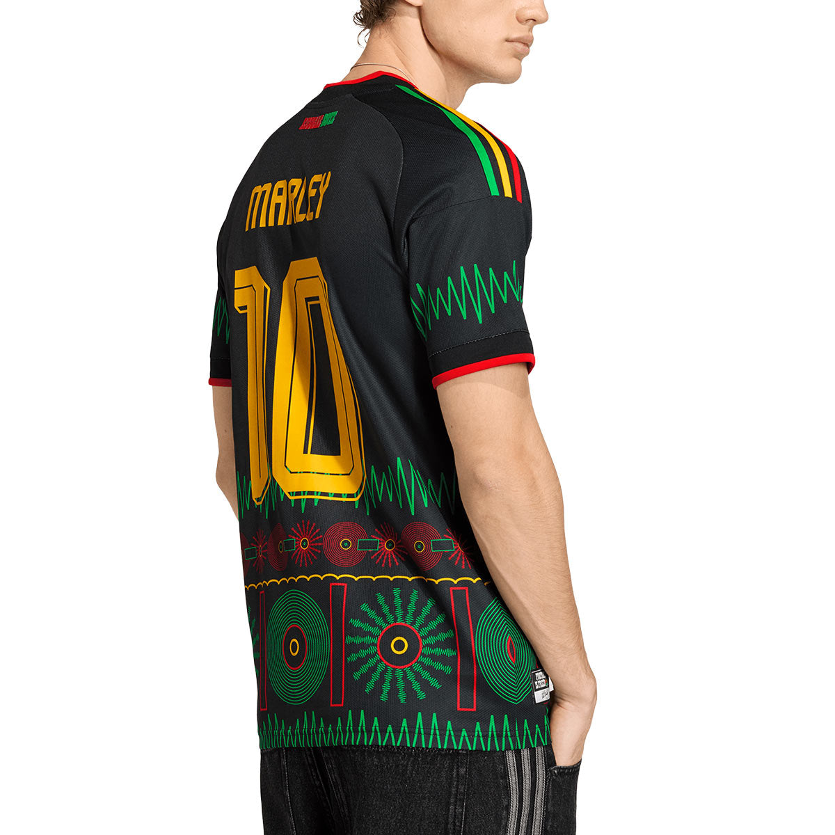ADIDAS JAMAICA 2026 AWAY REPLICA JERSEY MARLEY#10 - BLACK