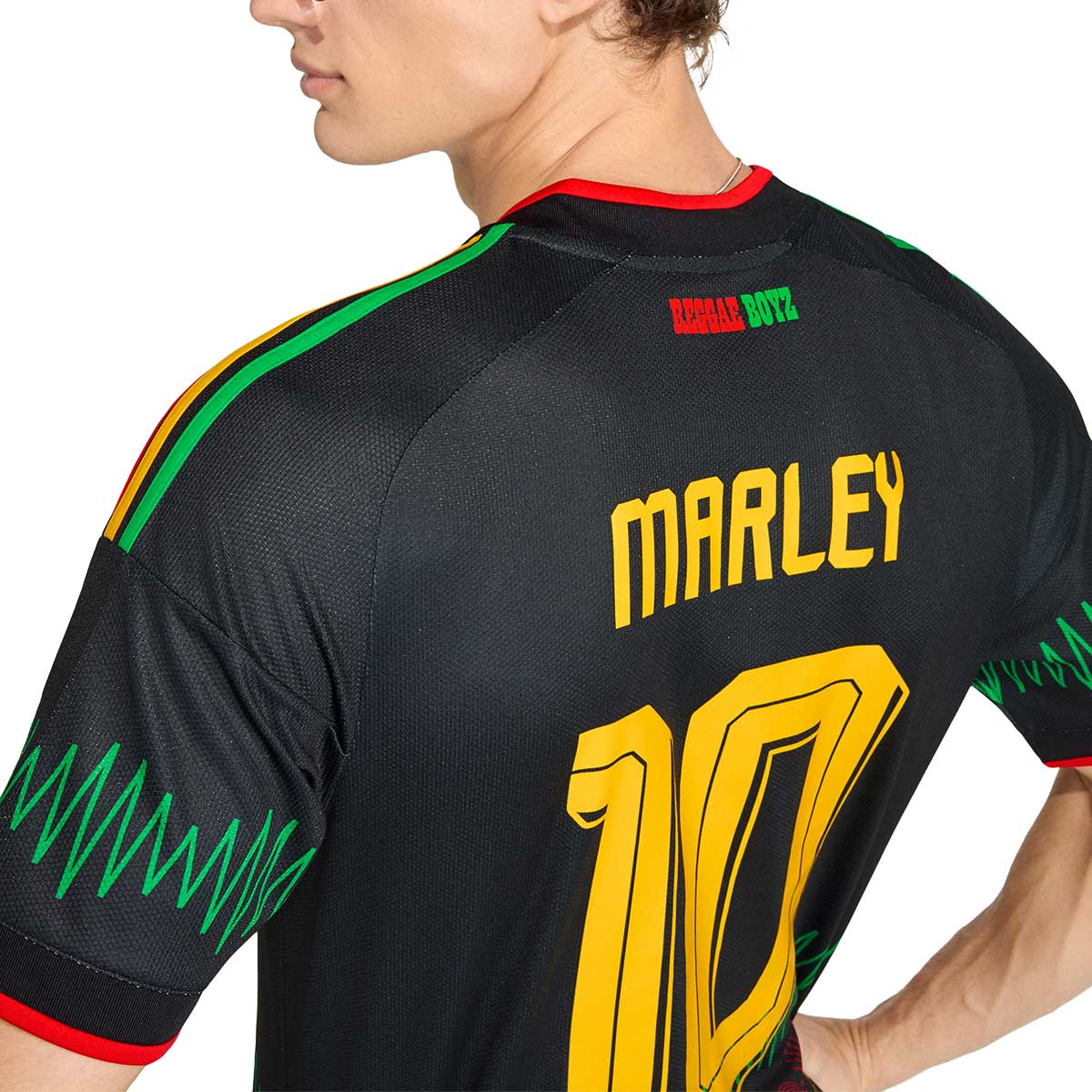 ADIDAS JAMAICA 2026 AWAY REPLICA JERSEY MARLEY#10 - BLACK