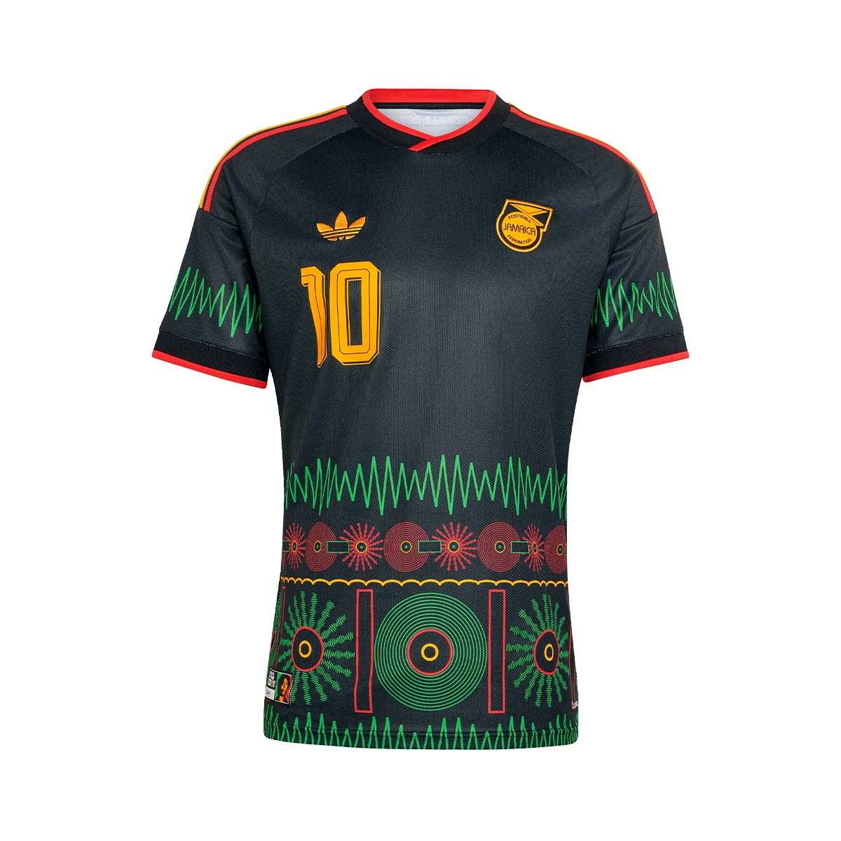 ADIDAS JAMAICA 2026 AWAY REPLICA JERSEY MARLEY#10 - BLACK