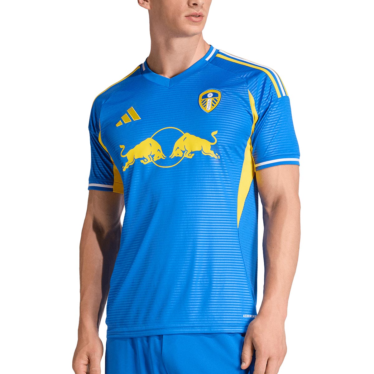 ADIDAS LEEDS UNITED 2025/2026 AWAY REPLICA JERSEY - BLUE/WHITE