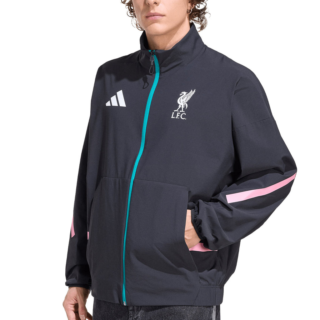 ADIDAS LIVERPOOL 2025/2026 ANTHEM JACKET - BLACK
