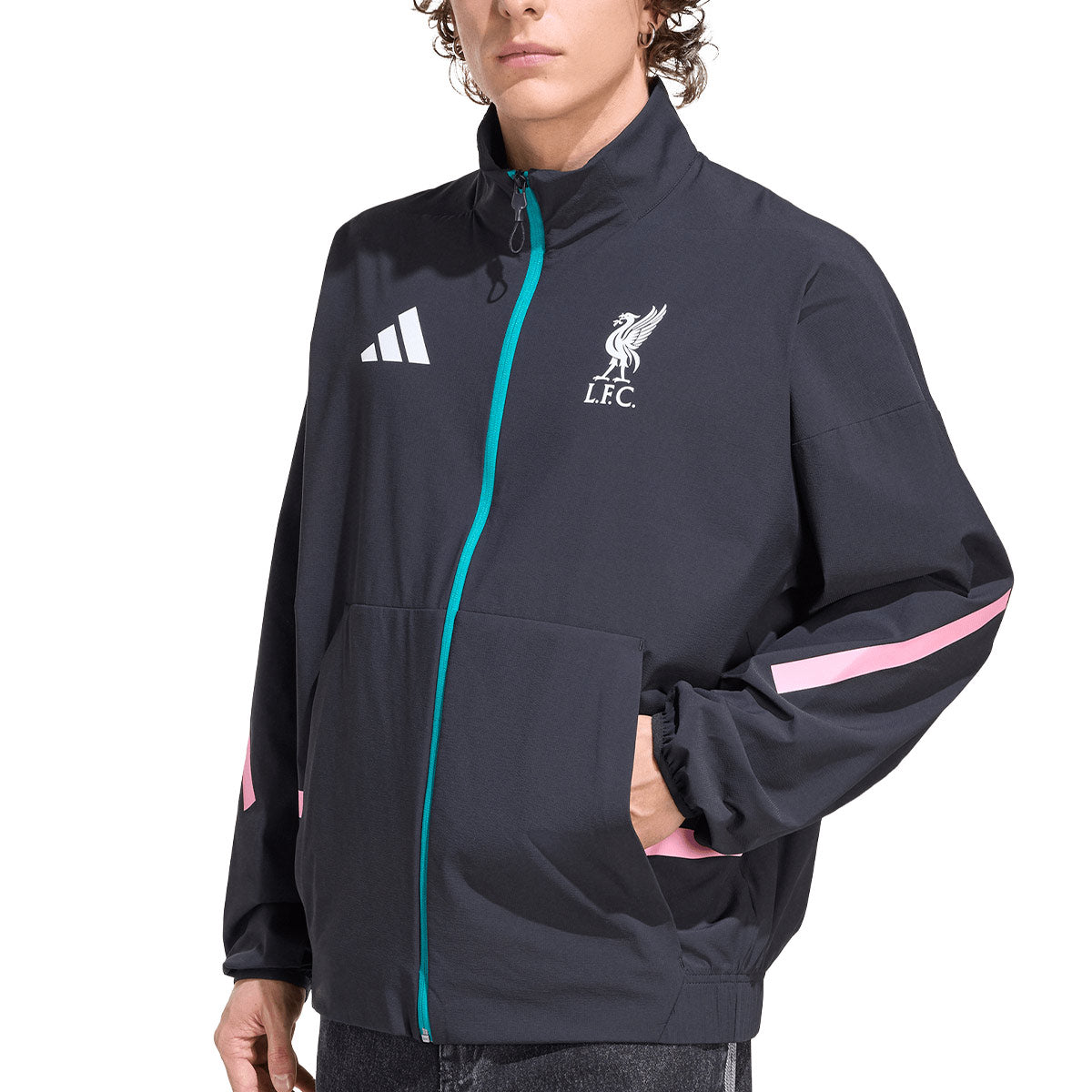 ADIDAS LIVERPOOL 2025/2026 ANTHEM JACKET - BLACK