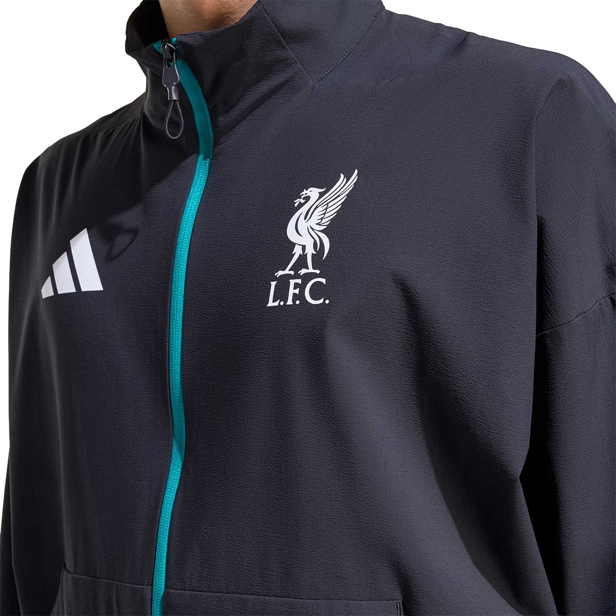 ADIDAS LIVERPOOL 2025/2026 ANTHEM JACKET - BLACK