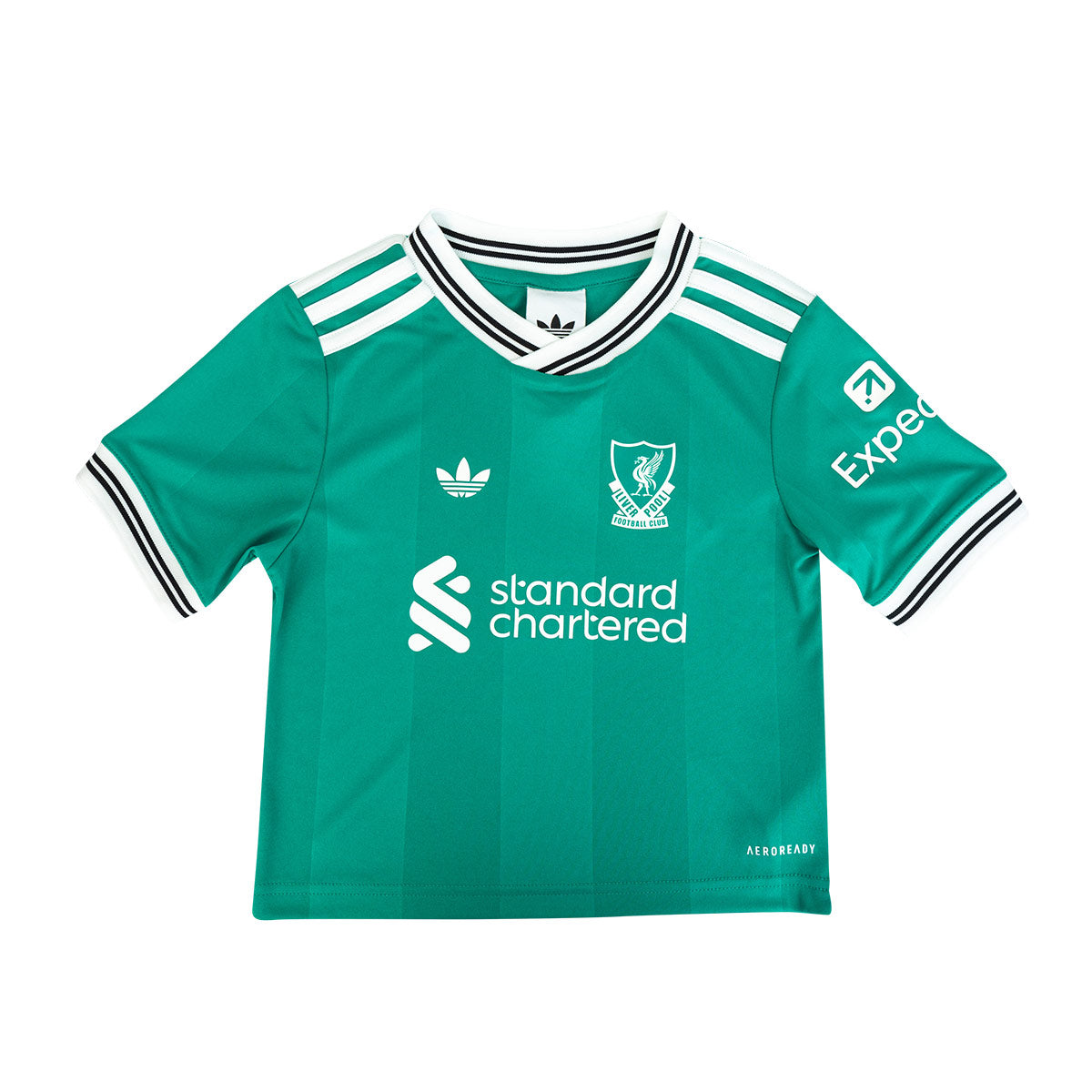 ADIDAS LIVERPOOL 2025/2026 THIRD MINI JERSEY - SEA GREEN/WHITE