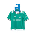 ADIDAS LIVERPOOL 2025/2026 THIRD MINI JERSEY - SEA GREEN/WHITE