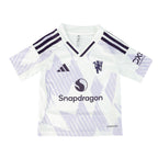 ADIDAS MANCHESTER UNITED 2025/2026 AWAY MINI JERSEY - WHITE/AURORA PLUM
