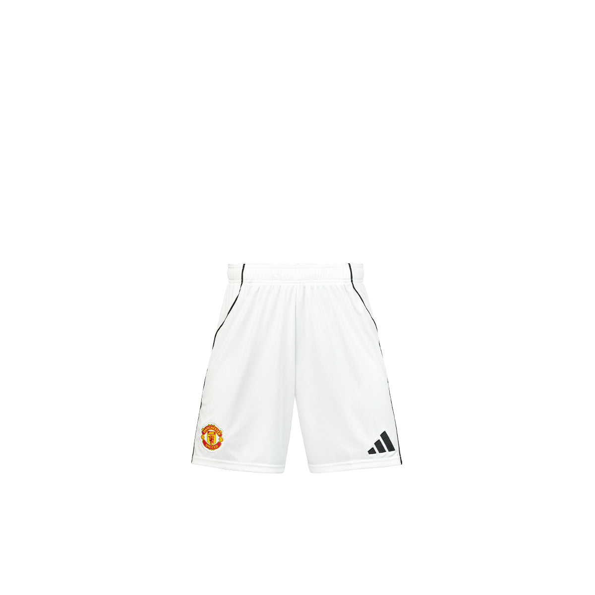 ADIDAS MAN UTD 2025/2026 HOME KIDS SHORTS - WHITE
