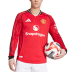 ADIDAS MAN UTD 2025/2026 HOME PLAYER LONG SLEEVE JERSEY - MUFC RED