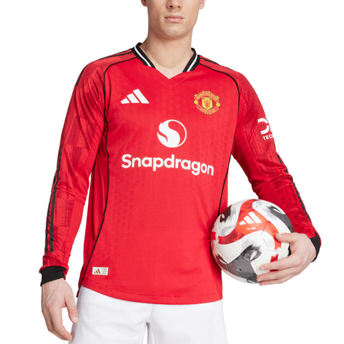 ADIDAS MAN UTD 2025/2026 HOME PLAYER LONG SLEEVE JERSEY - MUFC RED
