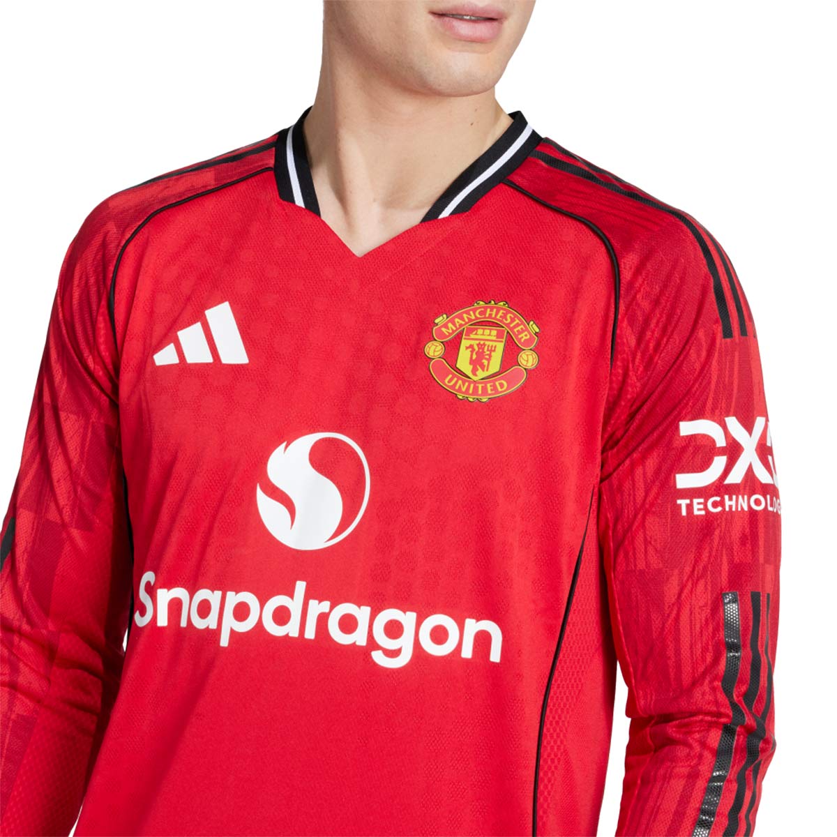 ADIDAS MAN UTD 2025/2026 HOME PLAYER LONG SLEEVE JERSEY - MUFC RED