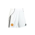 ADIDAS MAN UTD 2025/2026 HOME SHORTS - WHITE