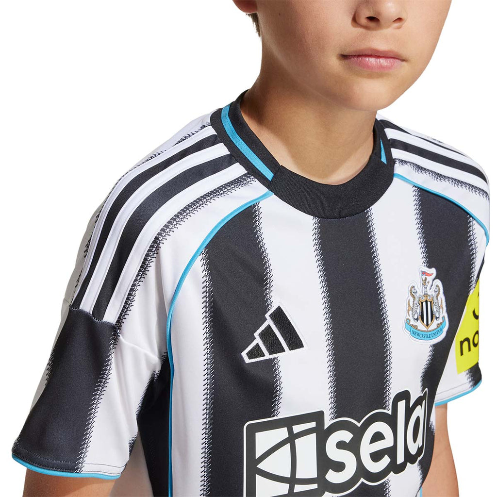 ADIDAS NEWCASTLE UNITED 2025/2026 HOME KIDS JERSEY - BLACK/WHITE