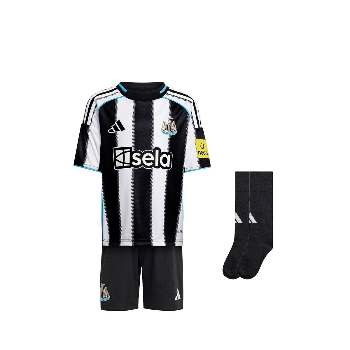 ADIDAS NEWCASTLE UNITED 2025/2026 HOME MINI JERSEY - BLACK/WHITE