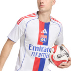 ADIDAS OLYMPIQUE LYONNAIS 2025/2026 HOME REPLICA JERSEY - WHITE