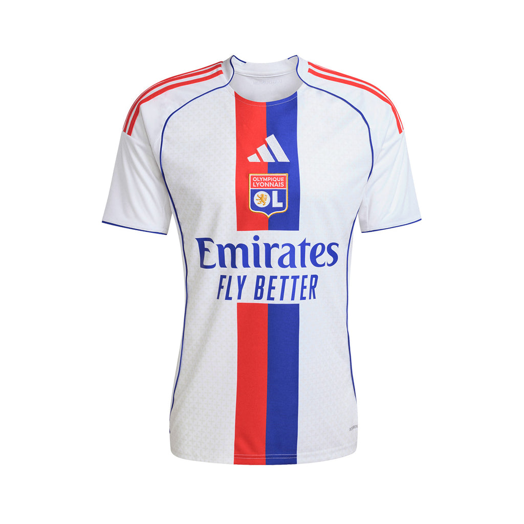 ADIDAS OLYMPIQUE LYONNAIS 2025/2026 HOME REPLICA JERSEY - WHITE