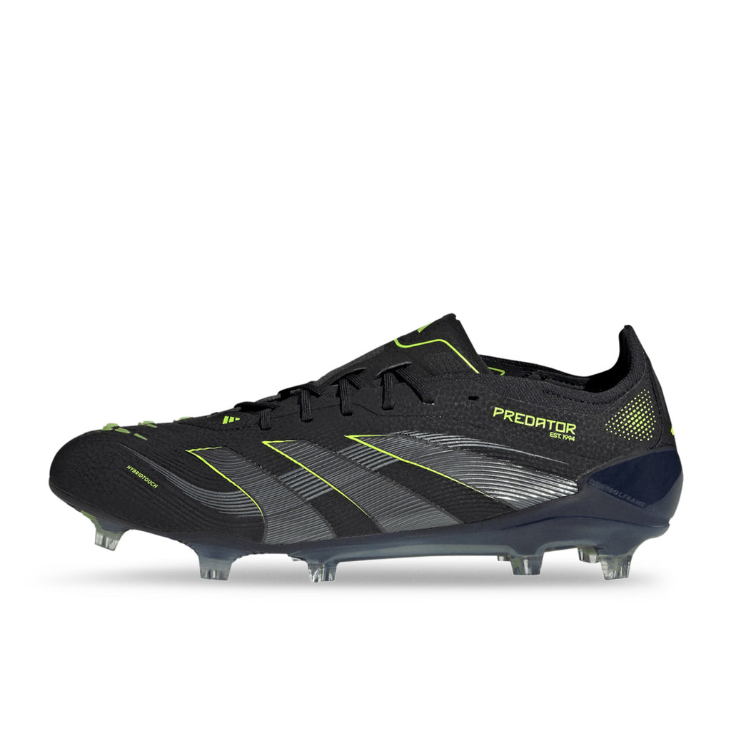 ADIDAS PREDATOR ELITE FG - CORE BLACK/CARBON/LUCID LEMON