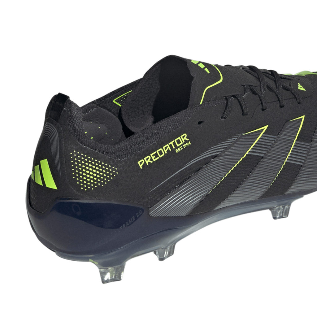 ADIDAS PREDATOR ELITE FG - CORE BLACK/CARBON/LUCID LEMON