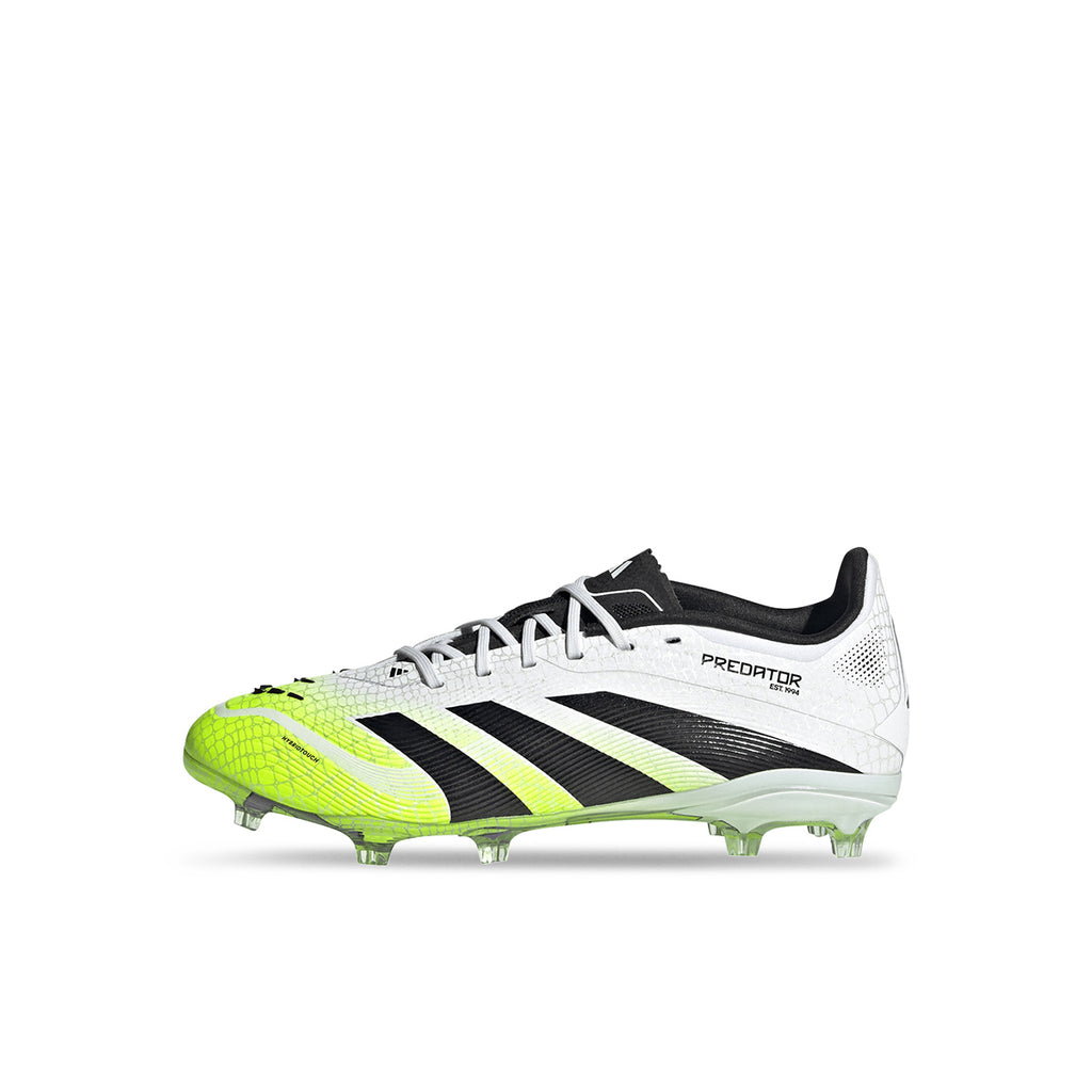 ADIDAS PREDATOR ELITE FG J - FTWR WHITE/CORE BLACK/LUCID LEMON