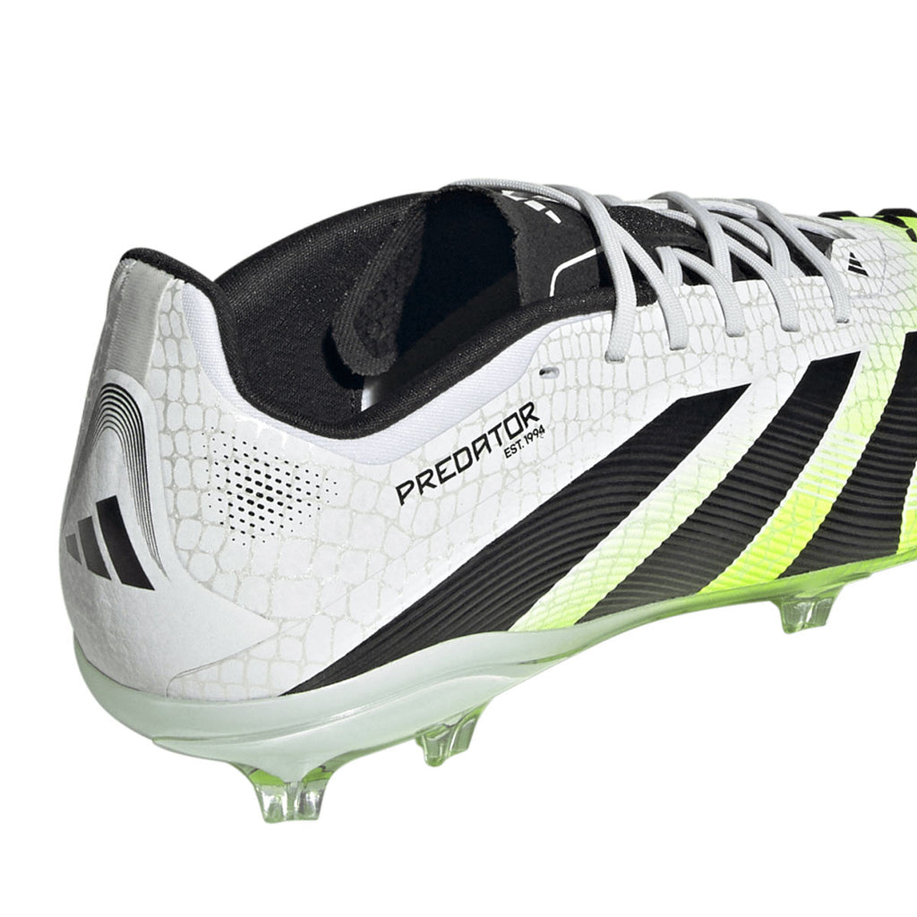 ADIDAS PREDATOR ELITE FG J - FTWR WHITE/CORE BLACK/LUCID LEMON