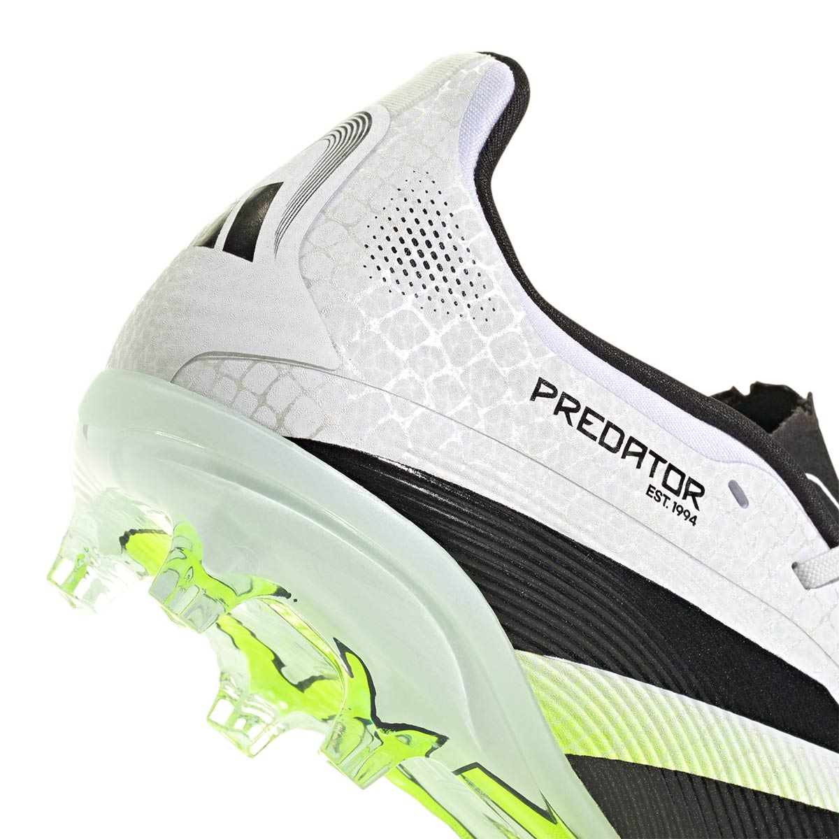 ADIDAS PREDATOR ELITE FG J - FTWR WHITE/CORE BLACK/LUCID LEMON